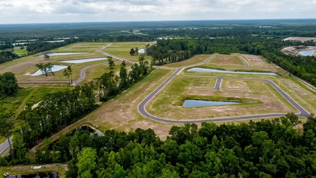 Empty field before development
